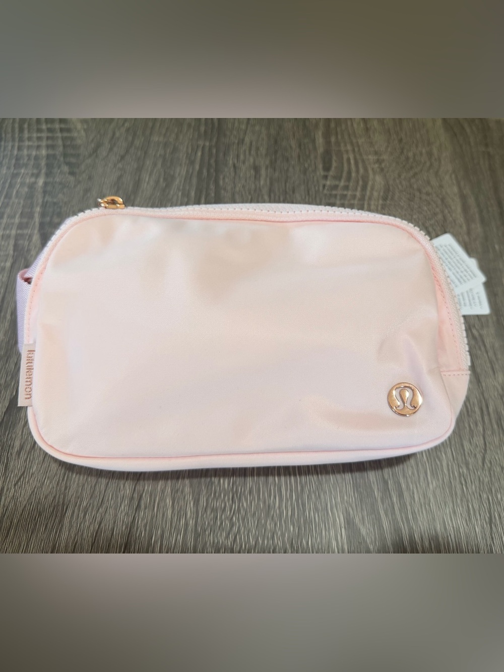 lululemon athletica Light Pink Belt Bag (Fannie Pack) with Metal Logo